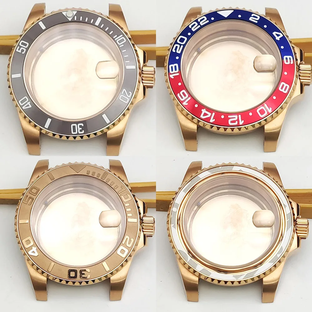 40 мм золотые аксессуары для ремешка ремешки ремешков nh35 nh36 часовой браслет из