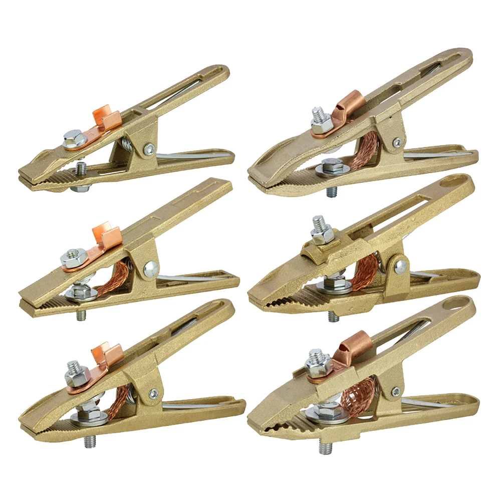 Сверхмощный заземляющий медный зажим для сварочной резки 260A 300A 400A 500A 600A 800A полный