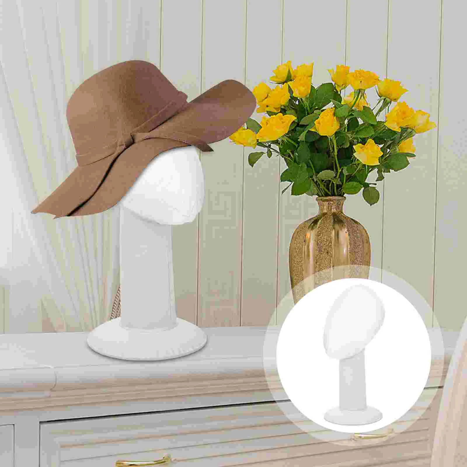 

Stand Hat Holder Display Rack Cap Tabletop Head Drying Stands Metal Portable Table Inflatable Top Organizer Travel Bracket
