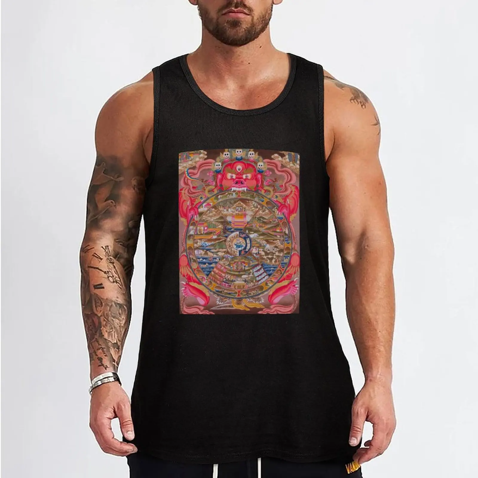 Samsara Tank Top спортивная одежда для мужчин жилет без рукавов мужские летние топы