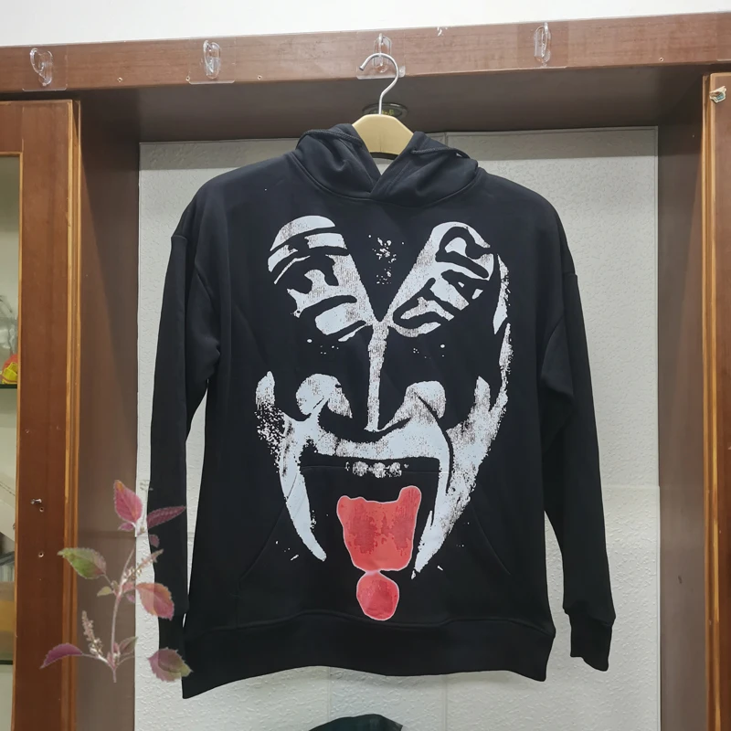 

Толстовки с принтом лица дьявола, новинка 2023, повседневные толстовки с капюшоном в стиле хип-поп для мужчин и женщин с длинным рукавом Hellstar