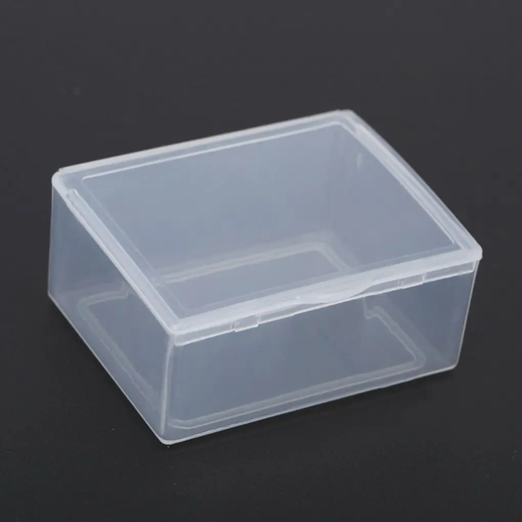 

20pcs Rectangular Transparent PP Plastic Box Parts Tool Cover Lid Mini Storage Case Container