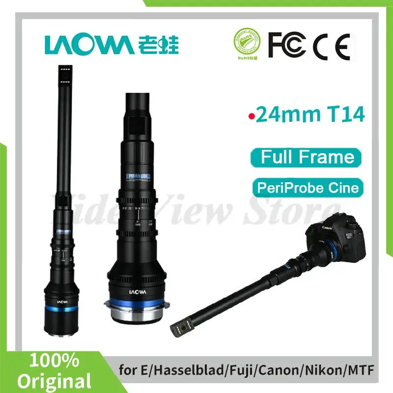 Venus Optics LAOWA 24 мм T14-40 Full Frame 2x PeriProbe Cine Lens Cover форматов для PL Sony E Canon EF Nikon F Leica L