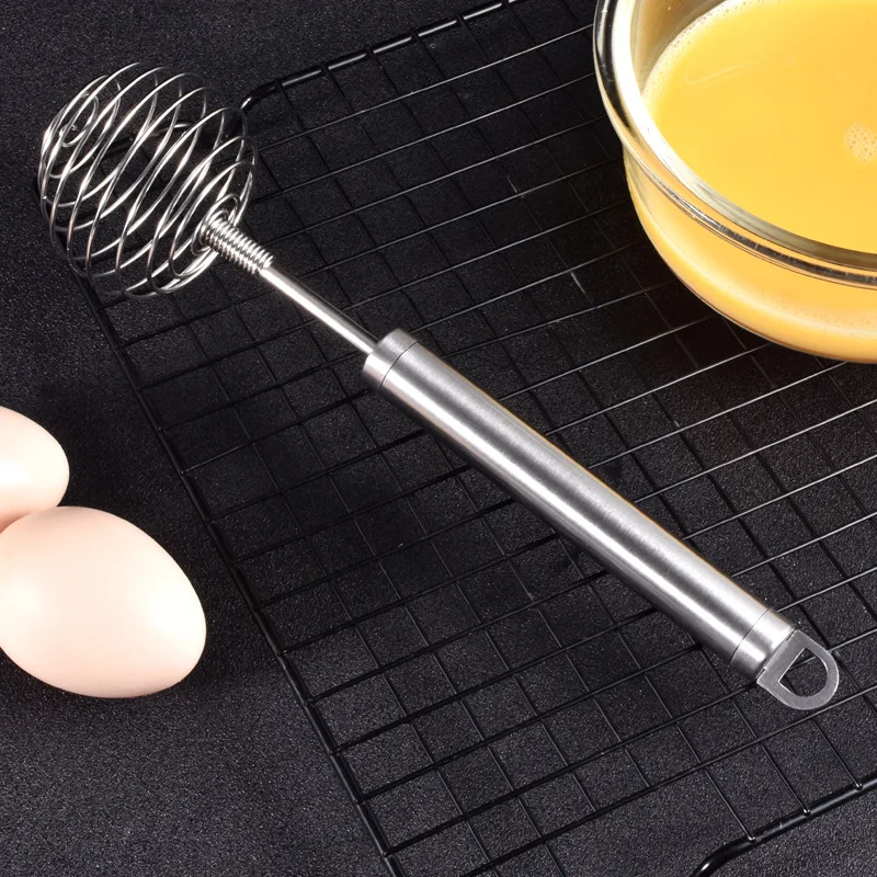 

Stainless Steel Ball Spring Whisk Hand-held Butter Egg Mixer Avocado Potato Masher Manual Egg Beater Mixers Kitchen Baking Tools