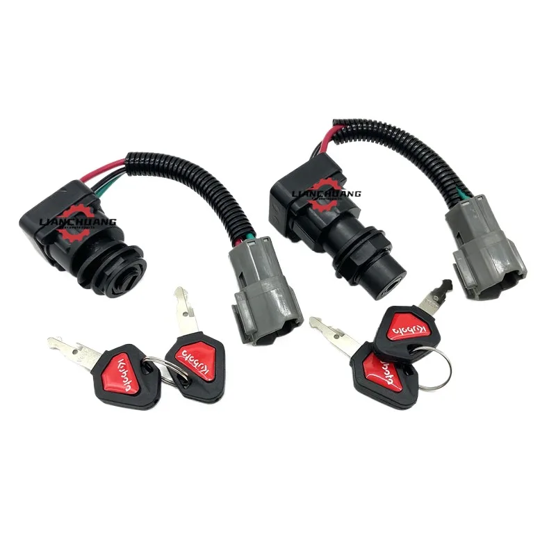 Для Kubota KX U15/U30 // KX155 163 175 переключатель зажигания электрический дверной замок