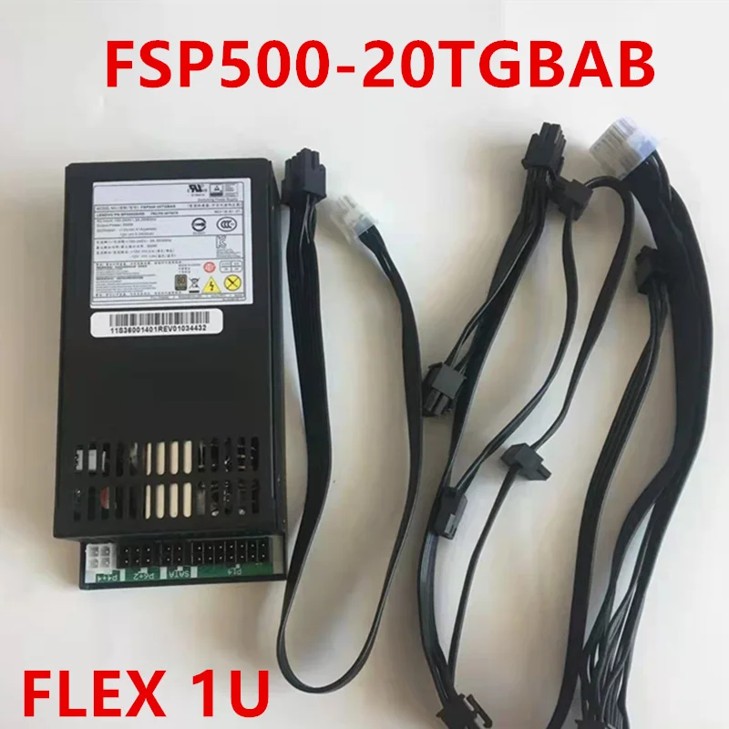 

New Original PSU For FSP 80plus Bronze ITX FLEX Small 1U K39 500W Switching Power Supply FSP500-20TGBAB