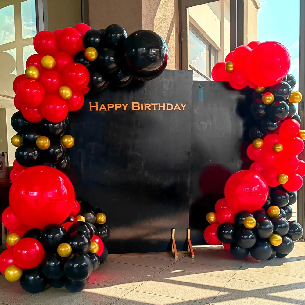 Золотые Красные Черные Воздушные Шары На День Рождения Свадьбу Годовщину