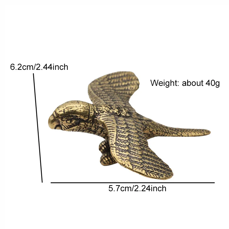 Медная статуэтка попугая