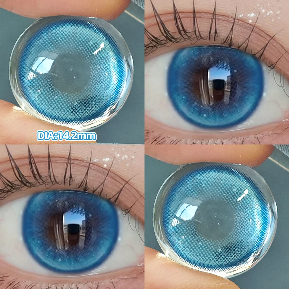 OVOLOOK-2 шт. радужные цветные контактные линзы для глаз, линзы для близорукости, цветные линзы Belleza для учеников, цветные линзы для макияжа, градиентные линзы (art.: 3920cc58a35bb) - 3920cc58a35bb