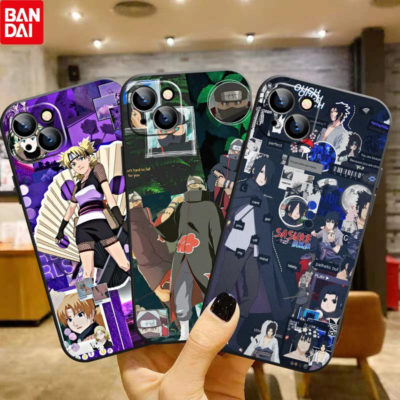 

Jigsaw Naruto Cute Cartoon For Apple iPhone 13 12 Pro Max Mini 11 Pro XS Max X XR 8 7 6 Plus SE 5S Soft Black Phone Case Cover
