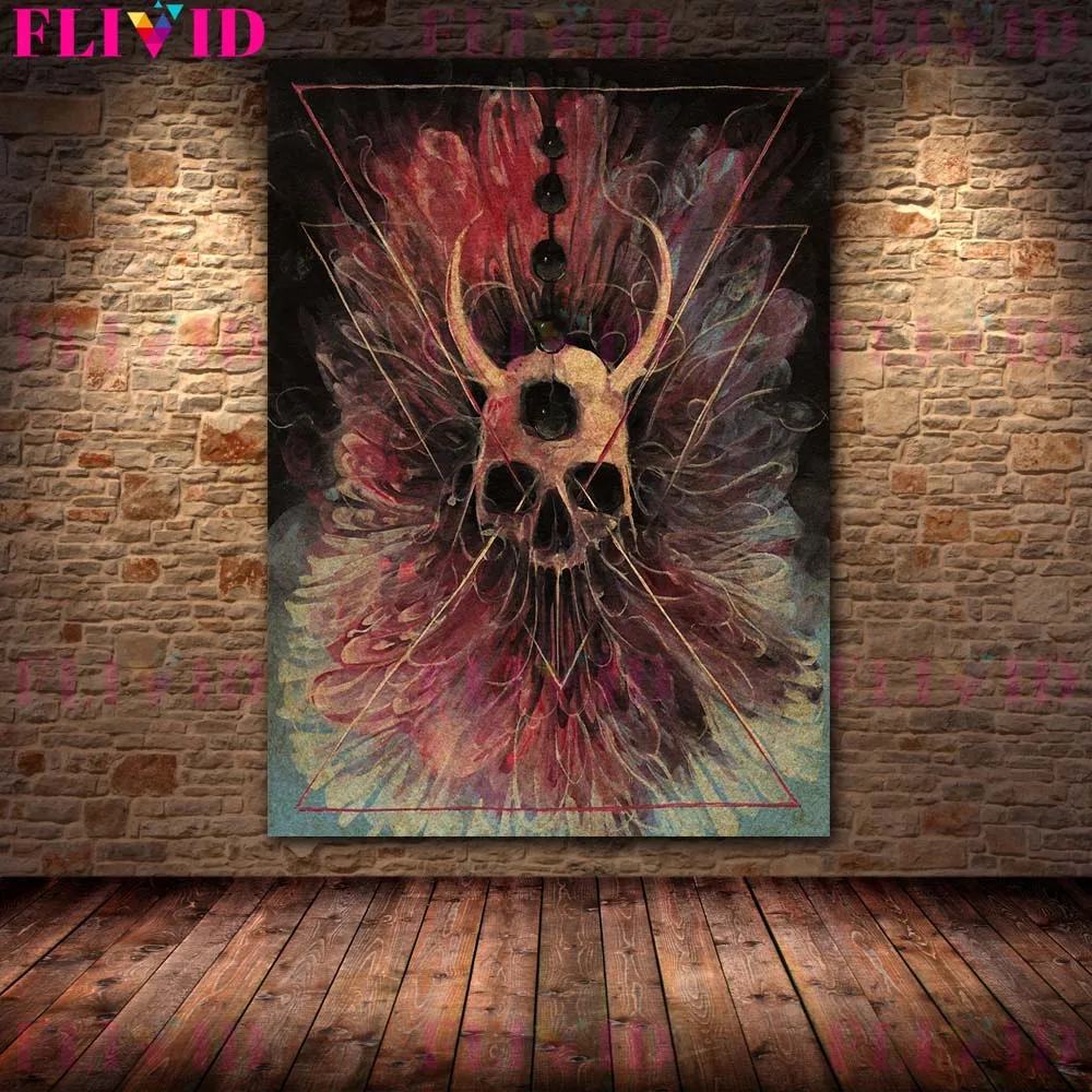 

Художественная печать на холсте "Ведьма, кошка, дьявол"