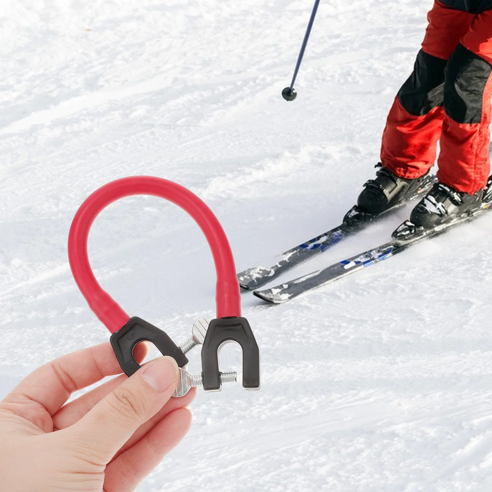 

Коннектор для лыжных наконечников Aidkids, легко учит начинающих, тренировочный ремень Wedgease для катания на лыжах, коннекторы, поводок для снега