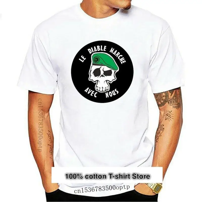 

Camiseta fresca para hombre, 2021 Camiseta. LE DIABLE Market AVEC NOUS - LEGION ETRANGERE 2 eme REP grifo camiseta de verano