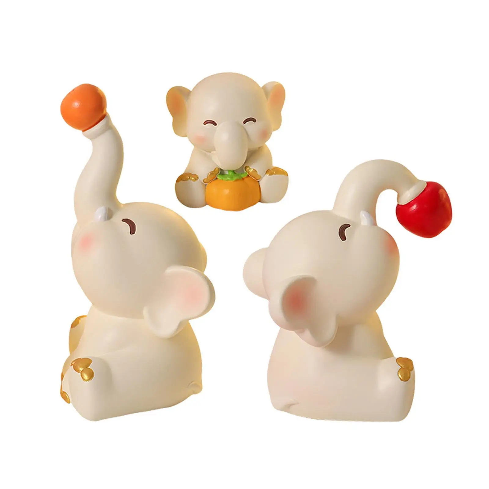 Мини-статуи со слонами украшение для стола коллекционирование произведений