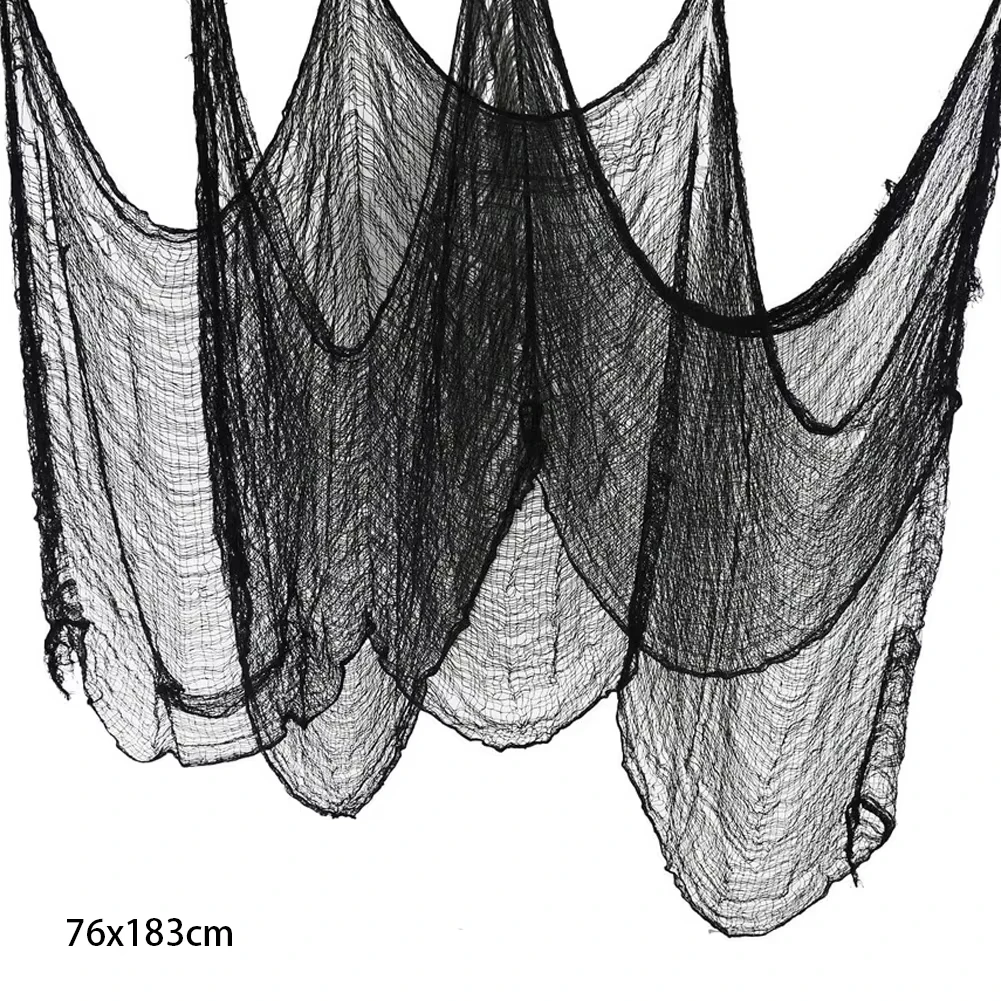 

Черная марлевая ткань для Хэллоуина 76x183 см