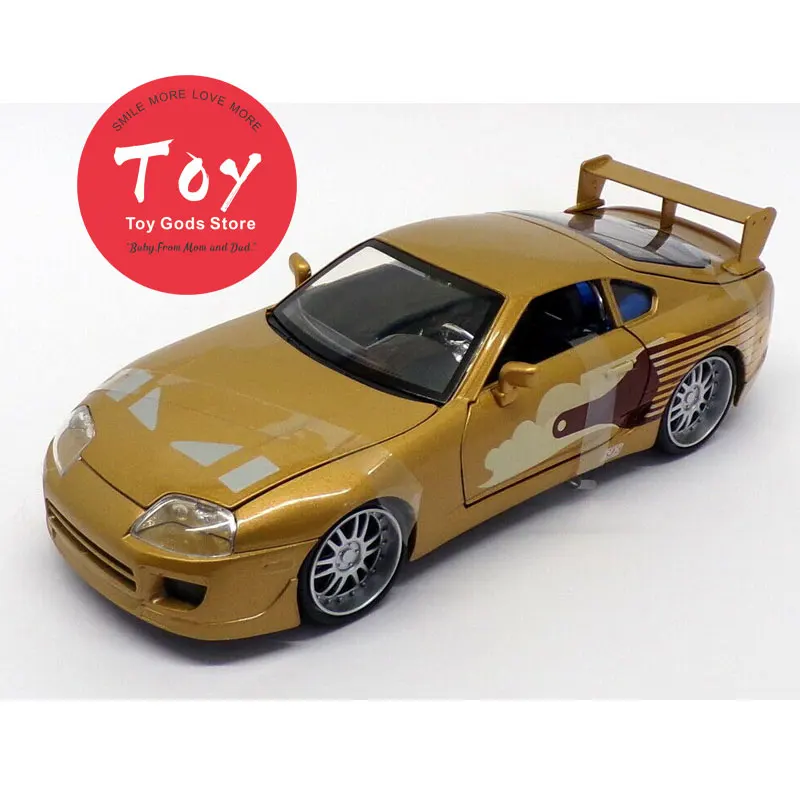 

6pcs/lot Wholesale JADA 1/24 Scale Diecast-car Toys Slap Jack’s 1995 Toyota Supra Diecast Metal Car Model Toy