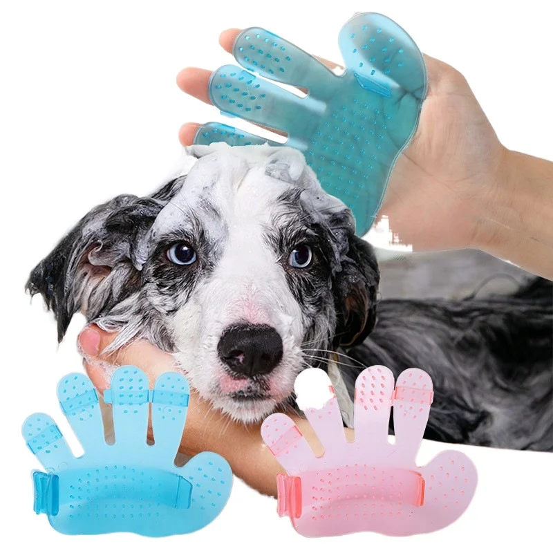 

For Cats Glove Pet Grooming Brush Comb Cat Hackle Pet Deshedding Brush Glove for Animal Dog Pet Hair Gloves for Cat Dog Grooming