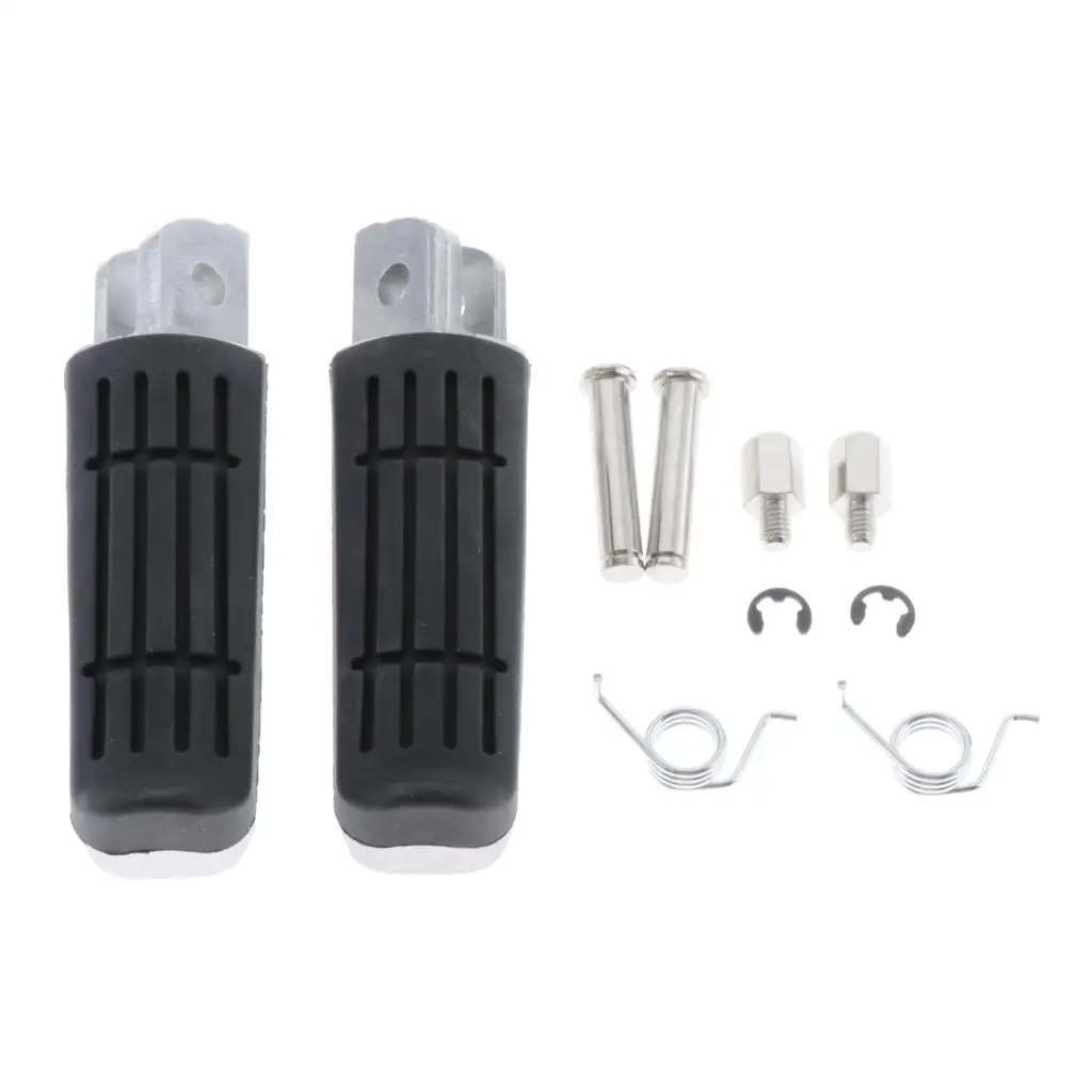 

1 Pair Front Footpegs Rest Pegs Mini Pedals Fit for Yamaha FJR 1300 FZ1 FZ6 FZ400 XJ6 MT03 Motorcycles (Black)