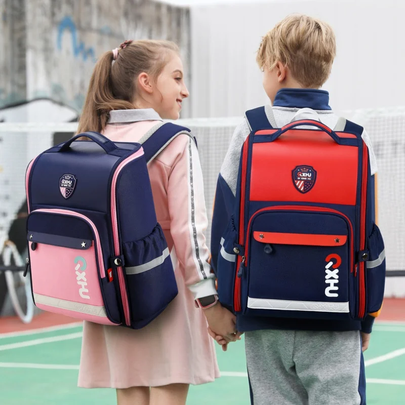 Primary Girl Boy British Style Large Capacity Backpacks for Students 2022 New Children 6-12 Years Old Simple Fashion Schoolbags