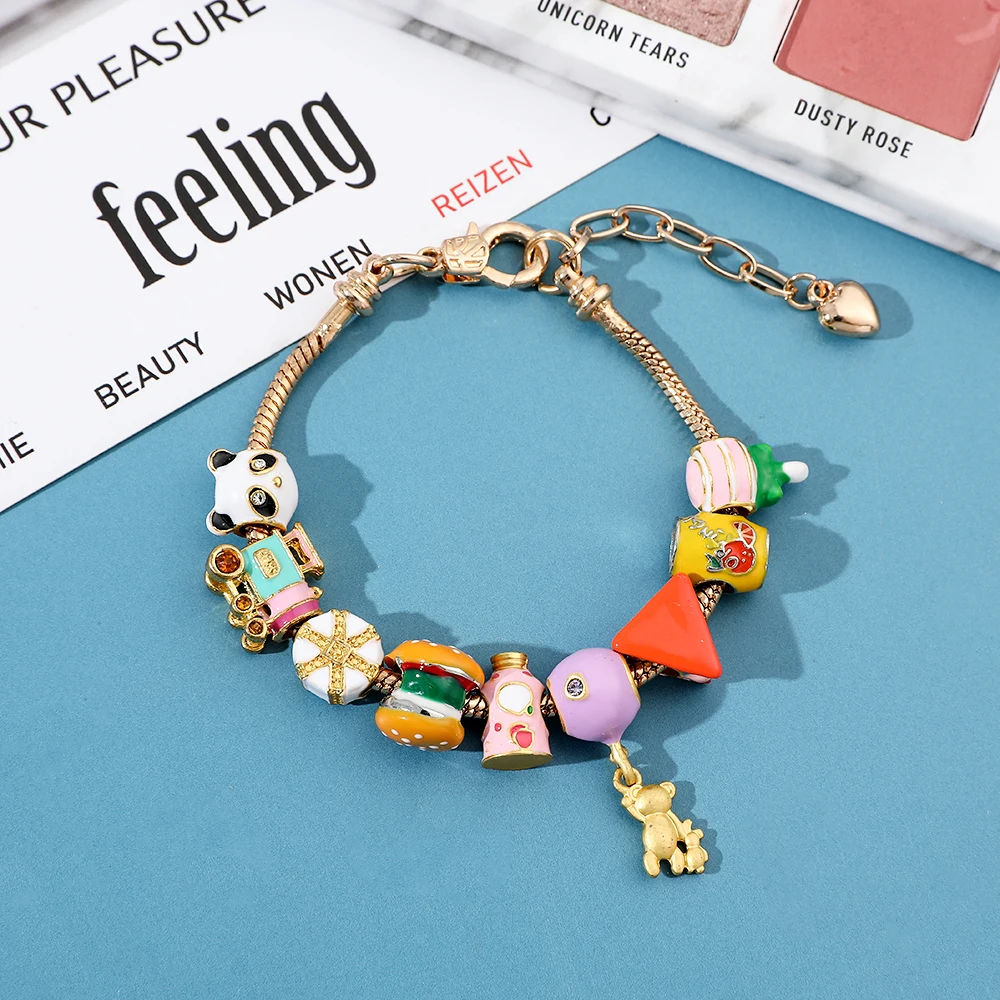 Забавный мультяшный браслет сделай сам Для женщин Y2K ручные аксессуары