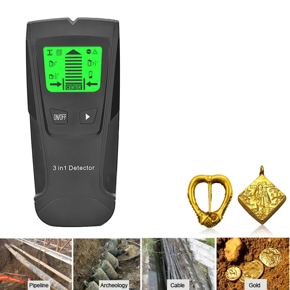

3 in 1 Stud Finder Pinpointer LED Digital Wall Metal Detector Metal Detector Find Wooden Pin Metal Cable Detector Wall Scanner