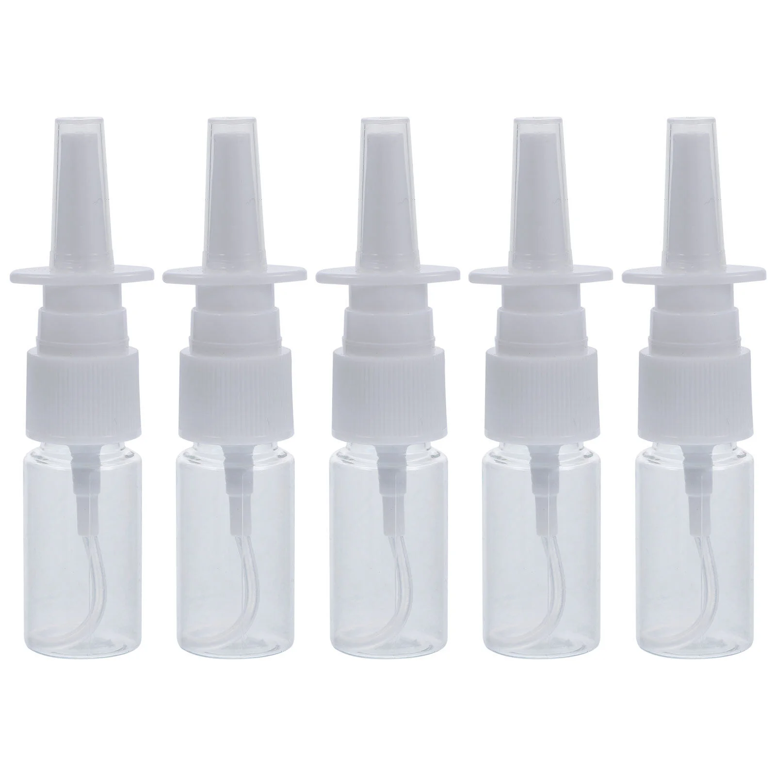 

5 10ml portable nasal sprayer bottle rhinitis refillable fine mist empty spray Glass Dispenser ( 10ml transparent flat shoulder