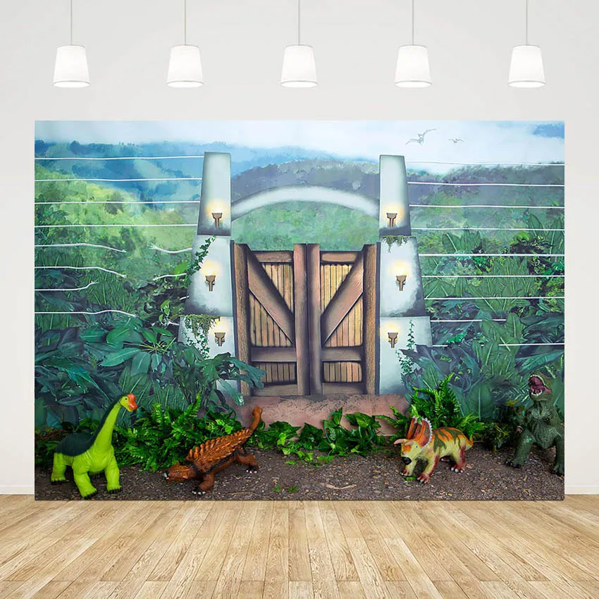 

Фон для фотосъемки Mehofond деревянная доска дверь тропический лес Мальчик день рождения модель животного туманная Гора фон для фотостудии