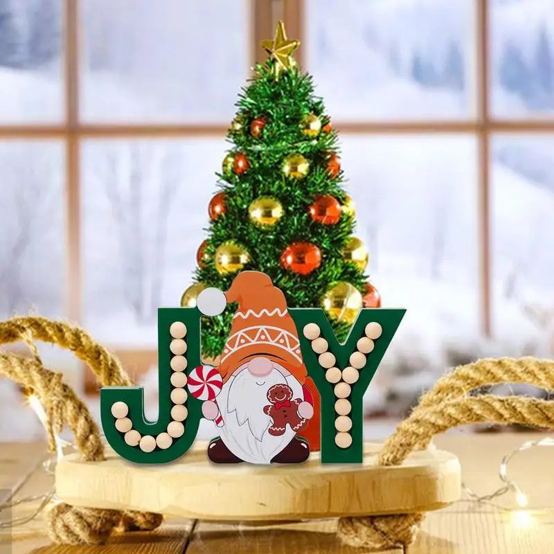 Милые гномы для стола JOY рождественские деревянные фигурки стол Центральная