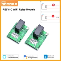 sonoff smart wifi switch 5v dc diy wireless remote switch relay module smart home work with alexagoogle homeewelink