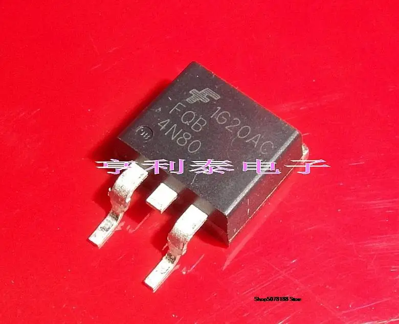 

10 шт. FQB4N80 4N80 TO-263 MOS 4A800V новая Оригинальная быстрая доставка
