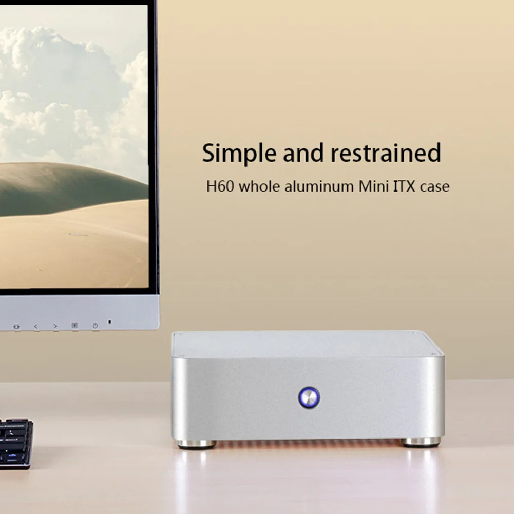 E-H60 Mini ITX прочный шасси для HTPC игровой охлаждающий компьютер чехол аудио дом без