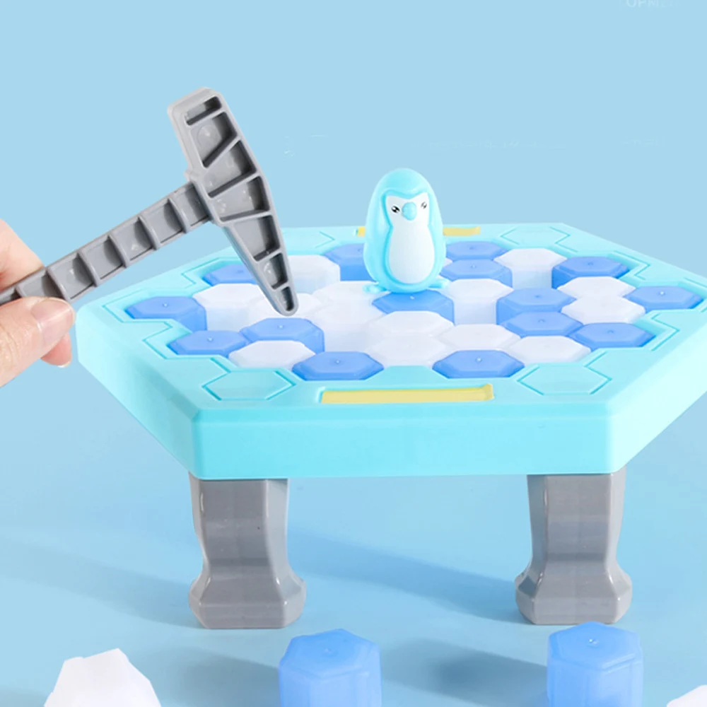 Забавная мини-ловушка для детей в виде пингвина домашняя детская настольная игра