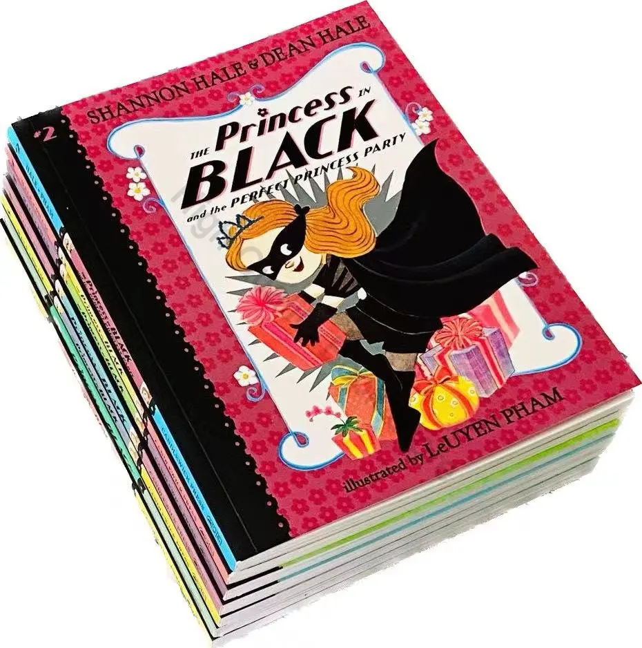 New 7 Books The Princess In Black Support Point Reading Pen, Children's English Comic Picture Book Livres Manga Libro