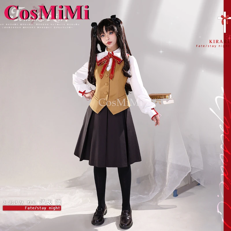 CosMiMi Matou Sakura/Tohsaka Rin Косплей Игра Fate/Stay Night Костюм FGO Saber Милая униформа Карнавальная