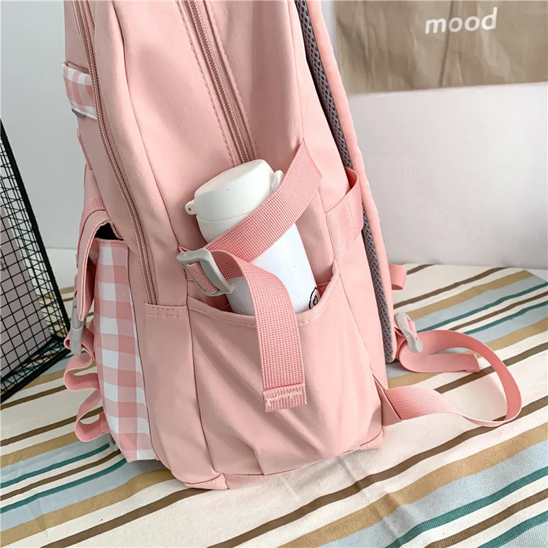 Trendy Fashion Casual Students Schoolbag New Shoulder Backpack Junior High School College Students Face Value Large Capacity Hun