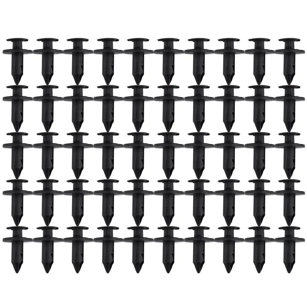 

50pcs 8mm ATV Motorcycle Accessories Nylon Fairing Trim Panel Fasteners Clip Rivets For Honda for for Suzuki for Kawasaki