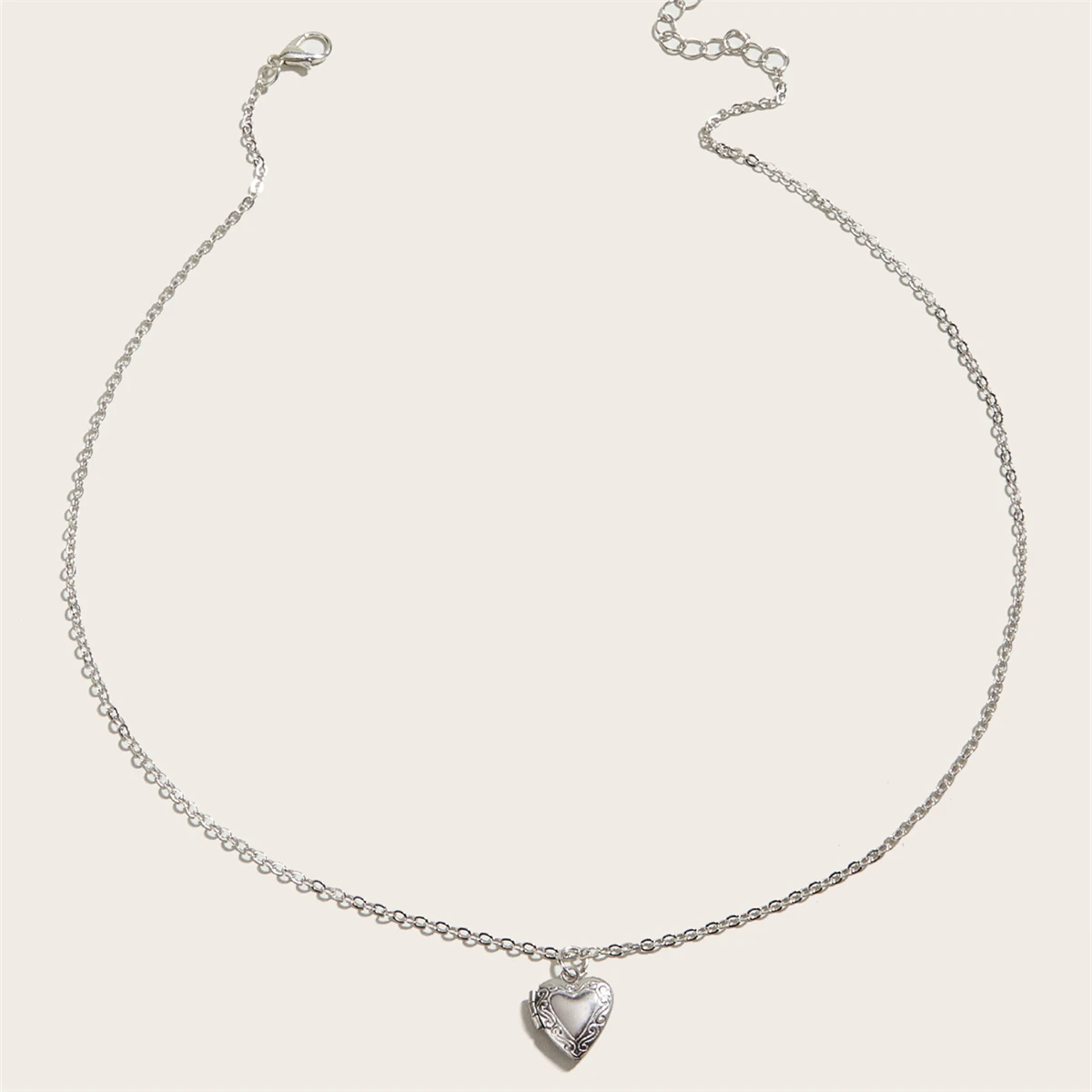

Trendy Alloy Heart-shaped Photo Box, Light Accessory, stylish Openable Pendant collares gargantilla mujer cadena