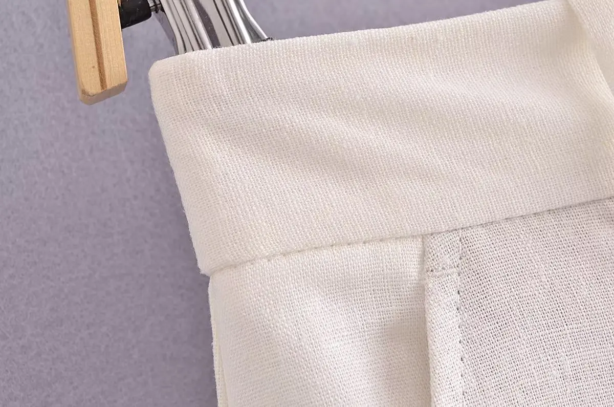 Jenny&Dave Solid Color Casual Commuter Shorts Women French Country Style Retro Loose Bermuda Shorts