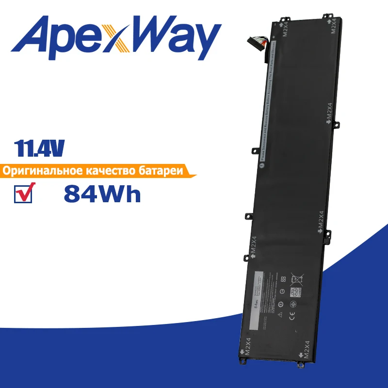 

Apexway 4GVGH 1P6KD Laptop Battery for Dell XPS 15 9550 for Precision 5510 M7R96 P56F P56F001 T453X 62MJV 11.4V 84Wh