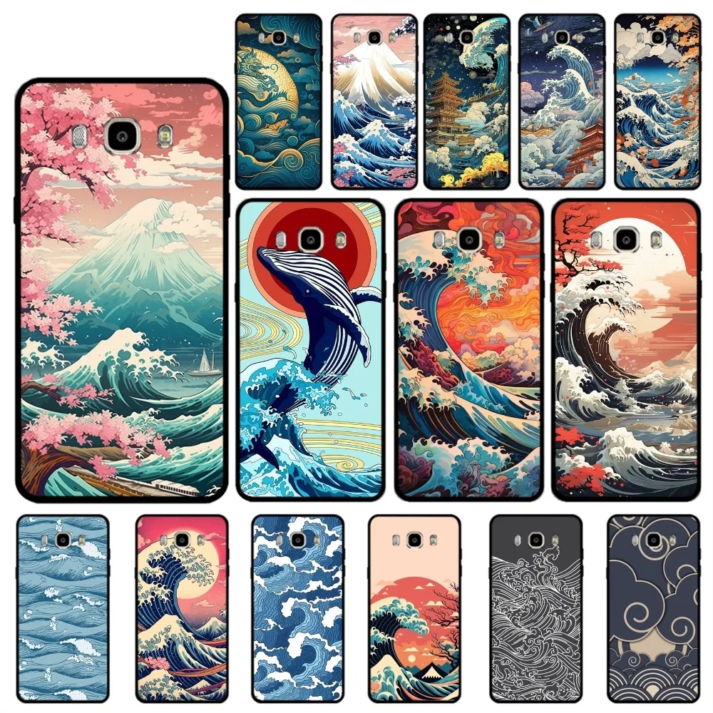 Японский волновой чехол для телефона Samsung J 7 plus 7core J7 neo J6 prime J4 J5 мобильного