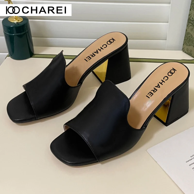 

2022 new gujia summer Italian counter flat bottom slippers full of personality the same women's shoes for big stars high quality