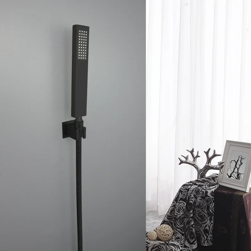 Квадратная Ручная Насадка Для Душа Из Нержавеющей Стали Матовое