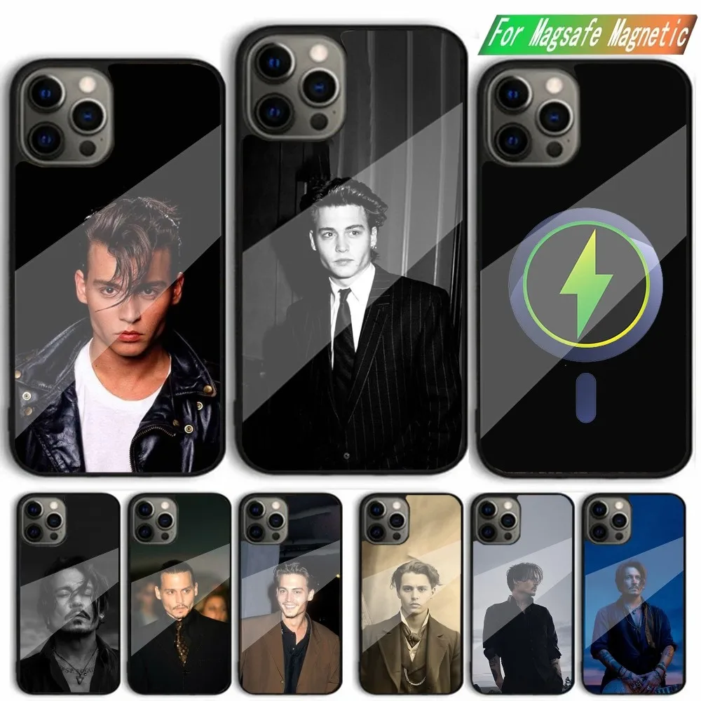 Чехол для телефона J-NY D-Depp iPhone 15 14 13 12 11 Plus Pro Max Mini Magsafe магнитная Беспроводная