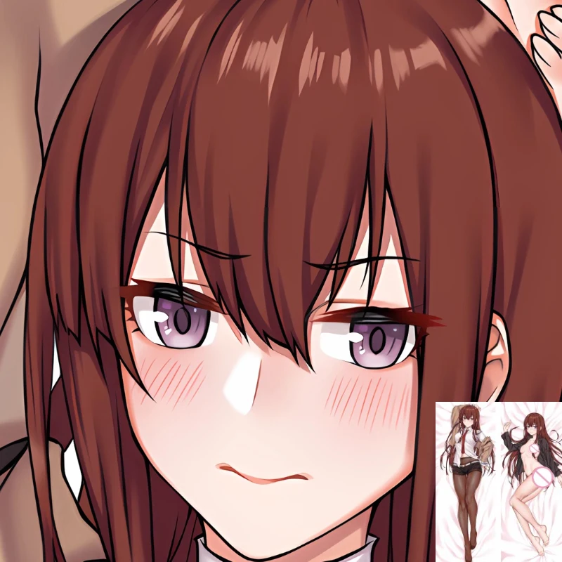Подушка Dakimakura с рисунком из аниме Makise Kurisu (SteinsGate) наволочка для обнимания тела