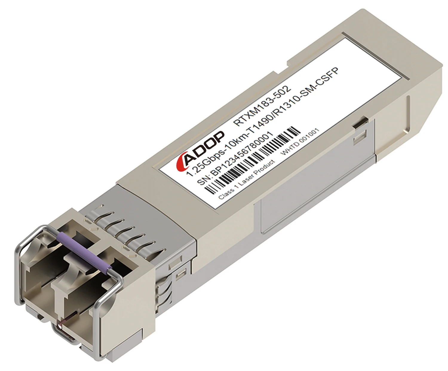 ADOP for Cisco CSFP 1.25G 10km Compatible 1000BASE CSFP 10km DOM Simplex LC SMF Transceiver Module
