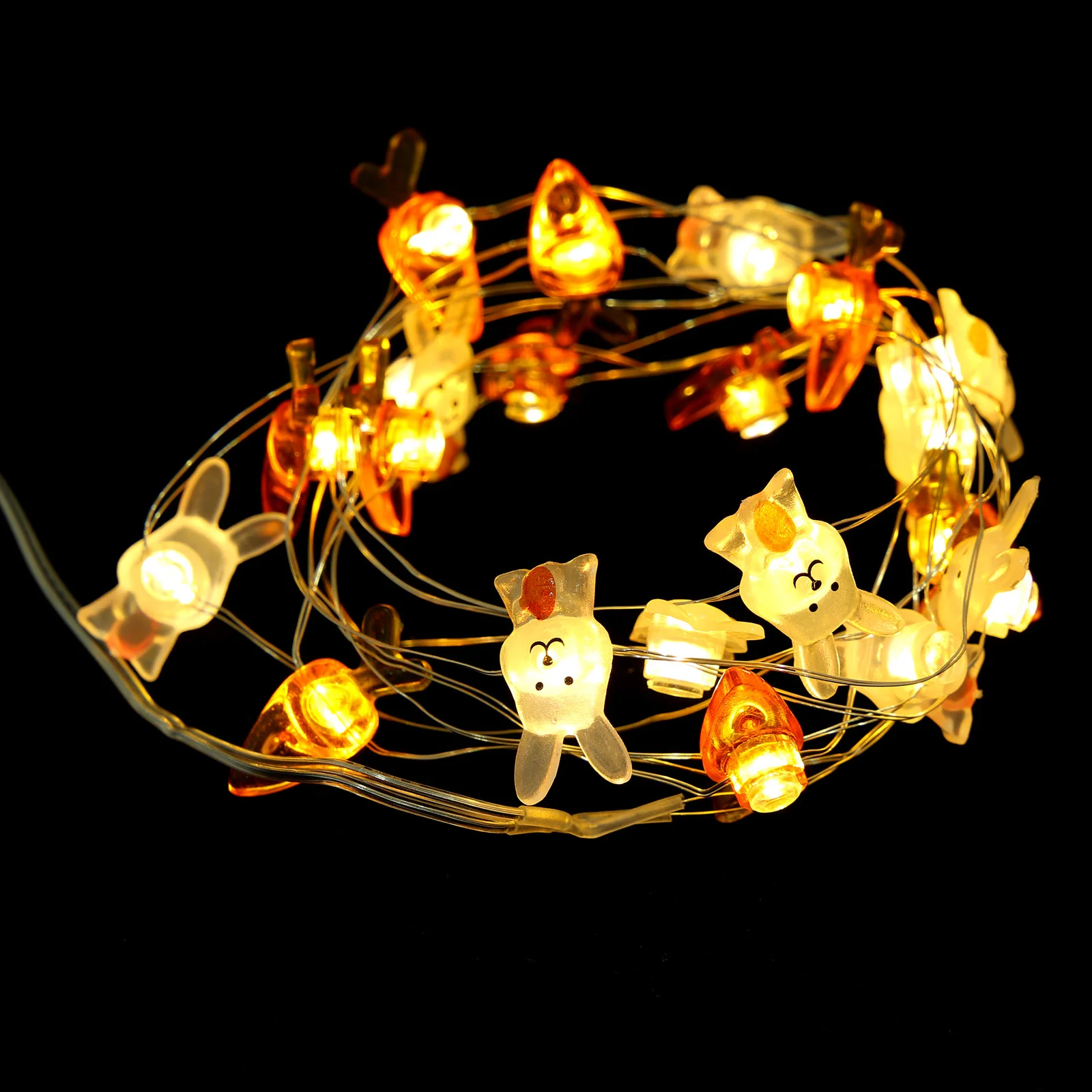 

Lights Easter Light String Bunny Led Decorative Fairy Eggs Decoration Globe Carrot Hanging Curtain Basket Stuffer