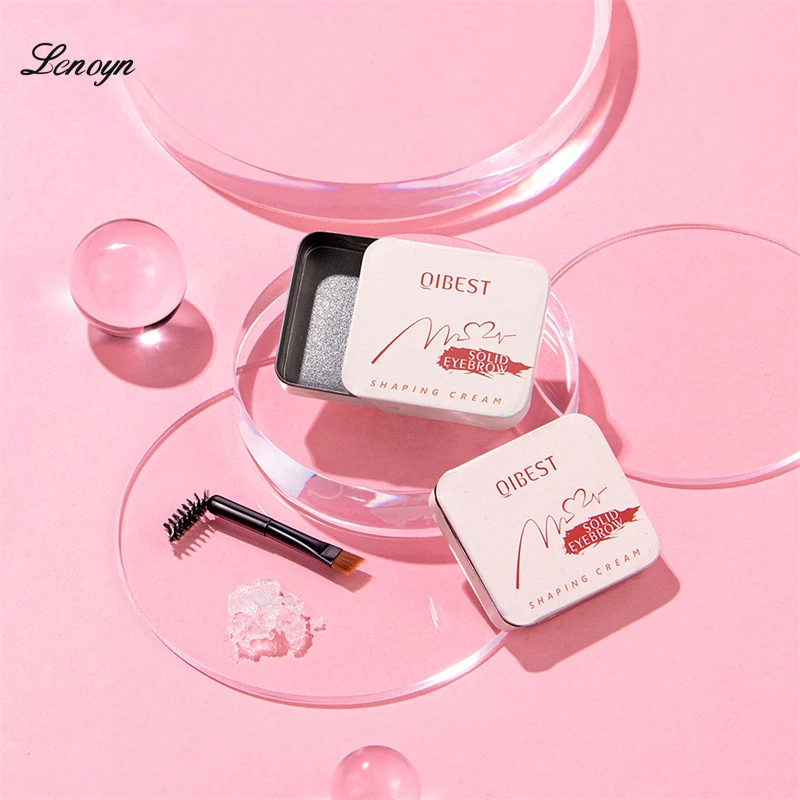 

Гель для бровей водостойкий воск для бровей перьевое мыло для укладки макияжа дикая Лепка для бровей имбирный воск с двойной кистью