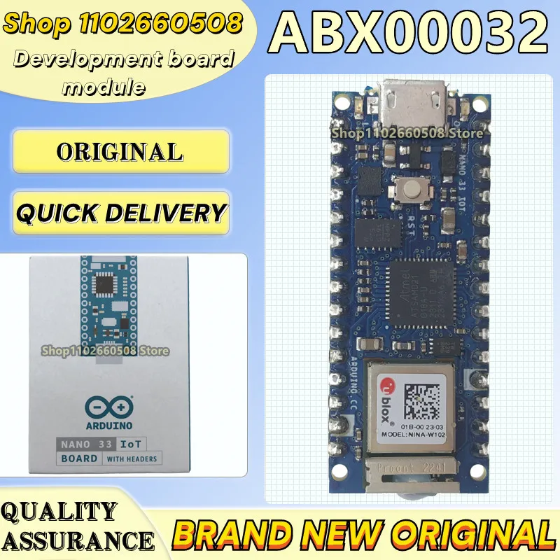 Модуль макетной платы Arduino Nano 33 IoT с разъемами ABX00032