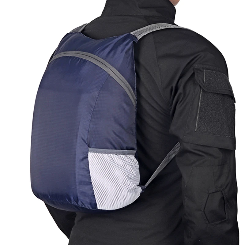 15L Lightweight Sports Bags Packable Backpack Foldable Ultralight Outdoor Folding Portable Travelling Daypack Bag for Men Women