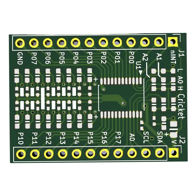 Фото Модуль расширения QWE-2X TCA9555 IIC/I2C GPIO, плата расширения с 16 цифровыми входами и выходами №2